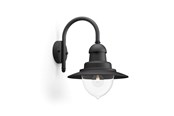 Lampen - Philips Raindrop wall lantern black 1x60W 230V| No bulb Ha - 915005693601