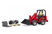 Spielzeugauto - Bruder  Schäffer Compact loader 2630 with figure and accessories - 02191
