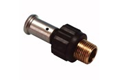 Alu pex Systeme - Henco straight male iron adapter 50 mm x 112 - 17PK-5008-N