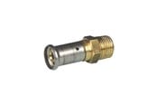 Alu pex Systeme - Henco straight male adapter 26 mm x 1 cusi - 17P-2606-CS