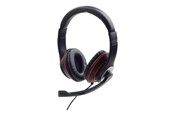 Kopfhörer/Headsets - Gembird MHS-03-BKRD - headset - MHS-03-BKRD