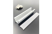 Lampen - DEVELTRON Alu profile 9 with opal cover - 2.5 m - DVT27109