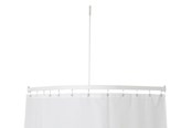Badezimmerzubehör - Van Der P Profil 5001 l-shaped shower rail white - 5750-02-90