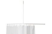 Badezimmerzubehör - Van Der P Profil 2001 l-shaped shower rail 90x90 cm white - 2750-02-90