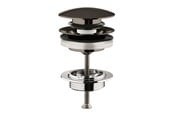 Ersatzteile & Zubehör - Grohe Ablaufgarnitur mit Druckstopfen, hard graphite gebürstet - 65807AL0