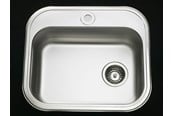 Waschbecken - Juvel Intra juvel k480b1 stainless steel kitchen sink with taphole - BK480B1-R02