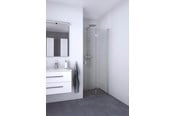 Duschabtrennungen, Duschkabinen und Zubehör - Dansani match bifold hinged door 79-81 cm satin/clear - B81-01