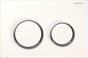 Installationssysteme - Geberit actuator plate omega20 for dual flush: white / brigh - 115.085.KJ.1