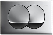 Installationssysteme - Geberit actuator plate delta20 chrome gloss - 115.100.21.1