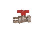 Armaturen - Pettinaroli ball valve with press fitting and end swivel 22 - P102/4R-622