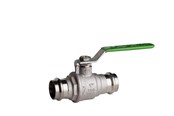 Armaturen - Pettinaroli Heavyduty fullway ball valve with press fittings ends green - P100-054