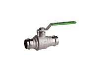 Armaturen - Pettinaroli Heavyduty fullway ball valve with press fittings ends green - P100-015
