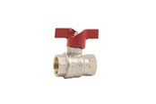 Armaturen - Pettinaroli F x f "new compact" fullway ball valve red butterfly hand - 52CE-004