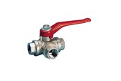Armaturen - Pettinaroli Three way fullway ball valve 82% flow "t" port ball 1 - 240NT-008