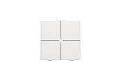 Intelligente Gebäudeanlagen - Niko-Servodan 4-fold push button for niko home control white - 101-51004