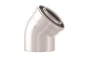 Kocher und Rauchabzug - Bosch elbow concentric 45° dn60/100 - 7738112501