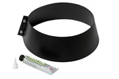 Kocher und Rauchabzug - Metalbestos storm collar ø250/150 black with silicone - 317641251