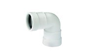 Entwässerungsprodukte - Wavin Wafix plus pp bend 88.5° x 32 mm white - 1443306