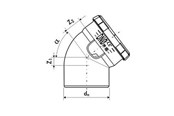 Entwässerungsprodukte - ALIAXIS Bend 110 30° dblue - VKL-110-000-30D