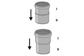 Entwässerungsprodukte - Girpi 52mm x 50mm transistion piece fria - ht-pp - SAF52