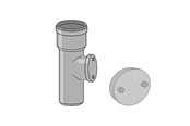 Entwässerungsprodukte - Girpi 110mm x 87° pipe w/rodding eye - STA110