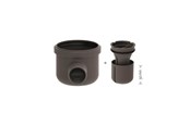 Entwässerungsprodukte - Unidrain Drain unit w/horizontal outlet Ø50 mm incl. water trap corner drain - 2411.0050
