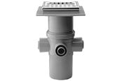 Entwässerungsprodukte - Purus Drain bowl maxiflex 110 mm with stainless steel grate 4 inle - 153445-956