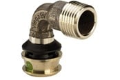 Alu pex Systeme - Viega Raxofix transition bend 90° 16 x 1/2" socket/nipple gunmetal - 645984
