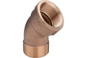 Gewindestücke - Viega Bend 45° sleeve/nipple 1 1/2" gunmetal - 448288