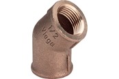 Gewindestücke - Viega Bend 45° socket/socket 1/2" gunmetal - 320690