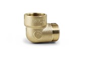 Gewindestücke - Isiflo Elbow brass 90° female/male 14 - 5010302