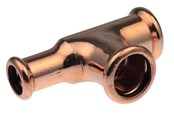Druckrohre und Armaturen - Vsh Fabrieken Xpress copper reduced t-piece fff 22x22x18 - 4801874