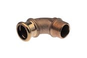 Druckrohre und Armaturen - Vsh Fabrieken Xpress copper angle adapter 90 deg. fm 15xr1/2 - 38333