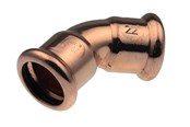 Druckrohre und Armaturen - Vsh Fabrieken Xpress copper elbow 45 deg. ff 22 - 38412