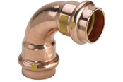 Druckrohre und Armaturen - Viega Profipress G bend 90° 18 Copper/bright 345471 - 345471