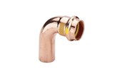 Druckrohre und Armaturen - Viega Profipress G bend 90° 22 Copper/bright 345556 - 345556