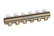 Fußbodenheizung - Pettinaroli Linear manifold 1x3/4/18 with incorporated lockshield valve 3 outlets - 7035DM-008-03