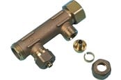 PEX-Systeme - Uponor manifold male female thread pex wtr dr 3/4mt/ft 2x15 c/c50mm - 1036245