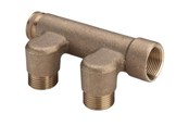 PEX-Systeme - Viega Distributor pipe 3/4" - 3 gunmetal - 106027