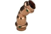 Druckrohre und Armaturen - Viega Profipress bend 45° 28 Copper/bright 292362 - 292362