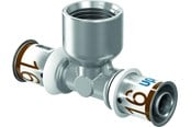 Alu pex Systeme - Uponor s-press plus tee adapter female thread 16 mm x 12 - 1070595