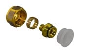 Fußbodenheizung - Uponor vario compression adapter pex 16x1.8/2.0-g3/4ft euro - 1065284