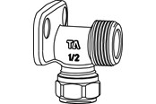 Klemmringverschraubungen - TA Fpl 346-12xg3/4 wall elbow chr - 53346515
