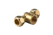 Klemmringverschraubungen - Vsh Fabrieken Compression tee female cxfxc 22x1/2x22 s1 - 0869541