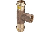 Druckrohre und Armaturen - Viega Profipress G T-piece 22 x 1/2" x 22 mm gunmetal - 352721