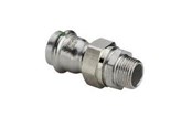 Druckrohre und Armaturen - Viega Sanpress Inox transition fitting 28 x 1" Stainless steel/bright 438333 - 438333