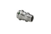 Druckrohre und Armaturen - Viega Sanpress Inox transition 15 mm x 1/2" stainless steel 436445 - 436445