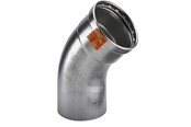 Druckrohre und Armaturen - Viega Sanpress Inox XL bend 45° 88.9 Stainless steel/bright 482695 - 482695