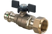 Armaturen - Viega Easytop ball valve 15 mm x 3/4" gunmetal - 747060