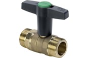 Armaturen - Viega Easytop ball valve nipple/nipple 1" gunmetal - 746957